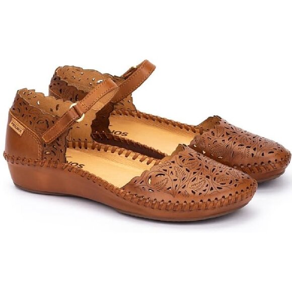 Pikolinos Women's Casual Mary Jane Flat Size 38 (7.5-8.0), Brandy (Brown) - Picture 1 of 17